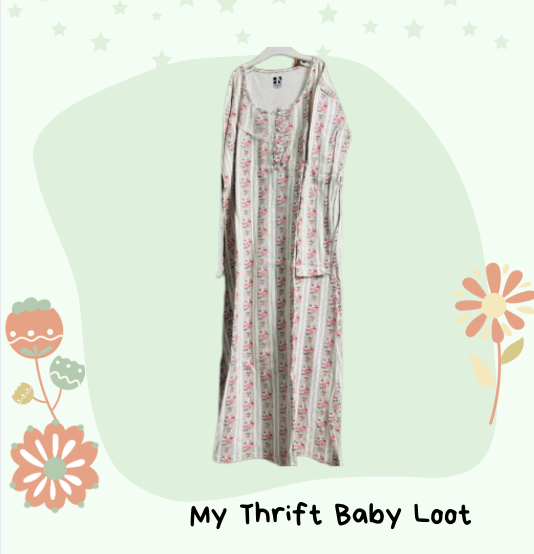 NEW Here&Now Floral Printed Maxi Maternity Nightdress ( Medium )